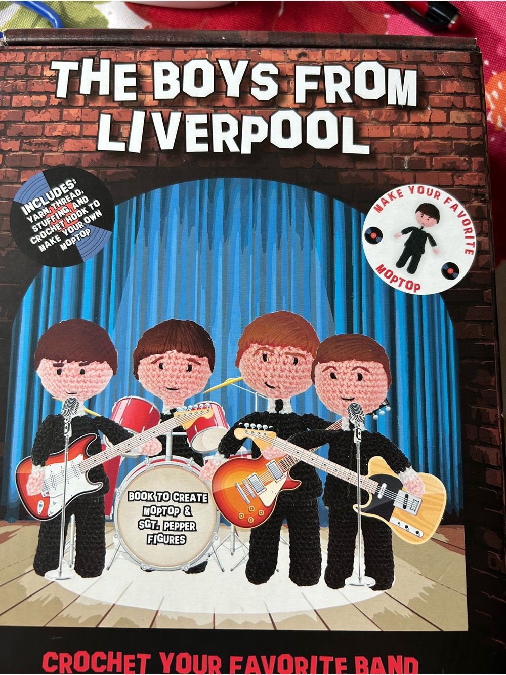 The Boys From Liverpool Crochet Kit Cover - Multicolor